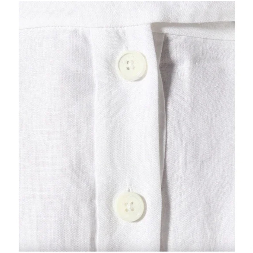 Equipment Femme White Linen Nauman Dress Size 10 NWT - Picture 5 of 11